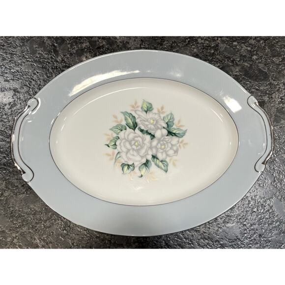 Vtg 11” Sheraton Oval Serving Platter by Harmony House Fine China Sears #3250. - Picture 2 of 5